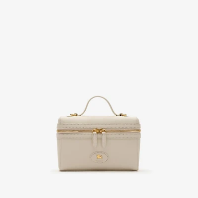 Bloomsbury Vanity Case in Soap beige/light beige - Women, Leather | Burberry® Official