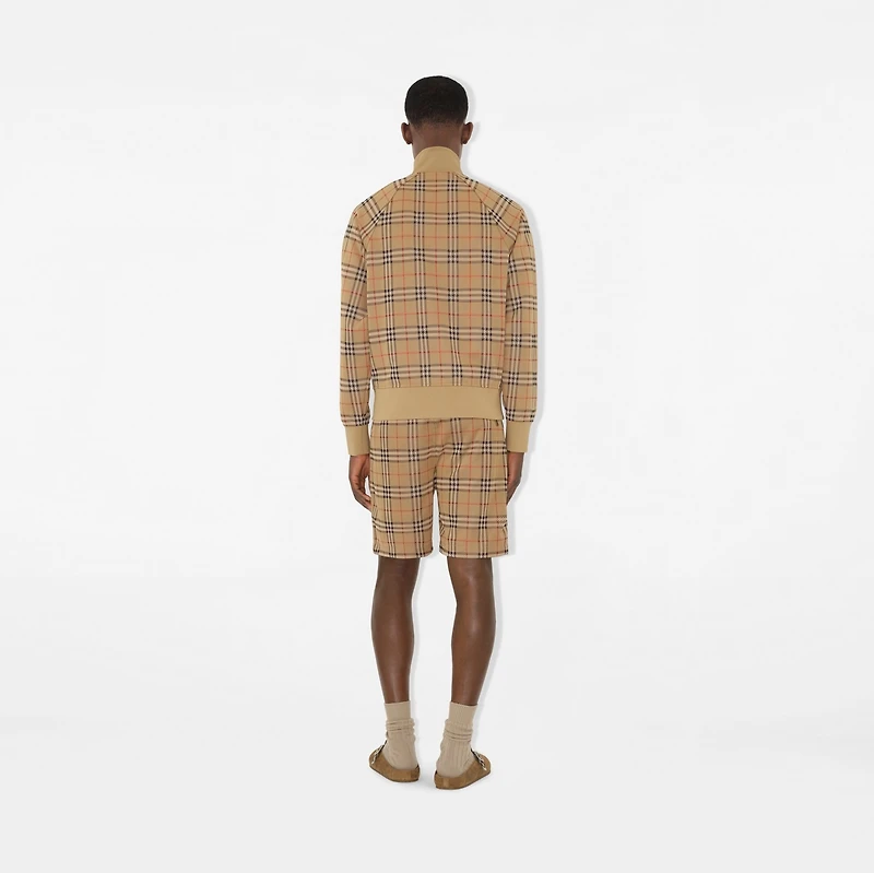 Check Track Jacket in Sand - Men | Burberry® Official