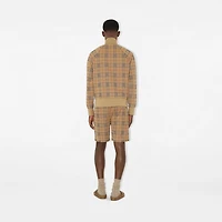 Check Track Jacket in Sand - Men | Burberry® Official