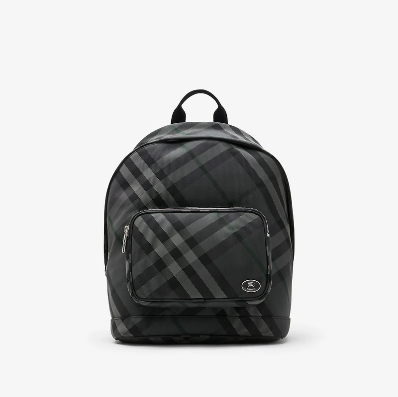 Grid Backpack in Charcoal grey - Men | Burberry® Official