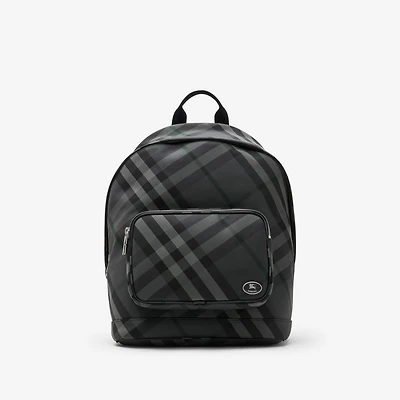 Grid Backpack in Charcoal grey - Men | Burberry® Official