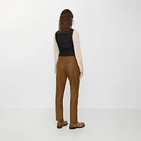 Wool Mohair Tailored Trousers in Hazelnut brown - Women | Burberry® Official