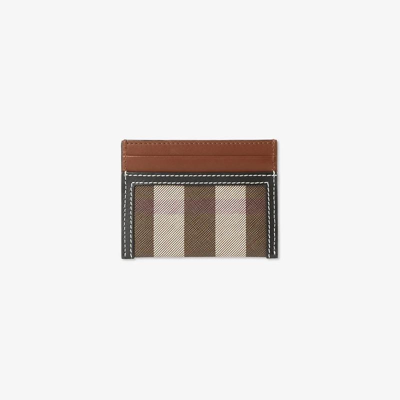 Check Card Case in Dark birch brown - Women | Burberry® Official