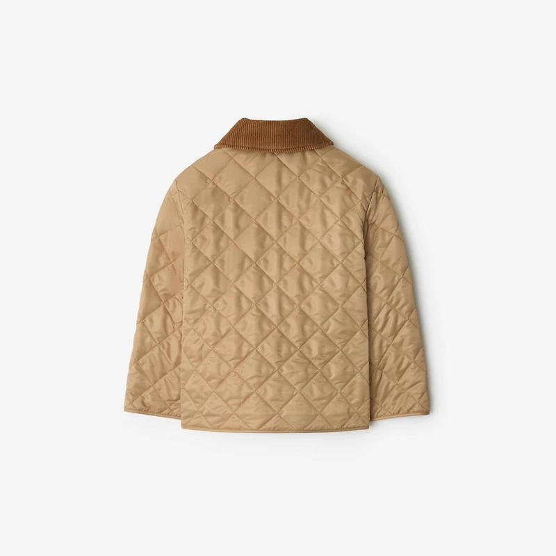 Quilted Barn Jacket in Sand | Burberry® Official