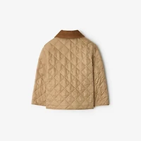 Quilted Barn Jacket in Sand | Burberry® Official