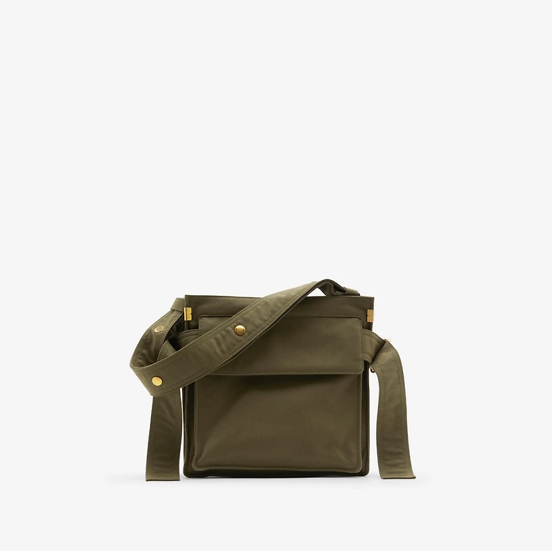Small Trench Tote in Military - Men, Cotton Gabardine | Burberry® Official