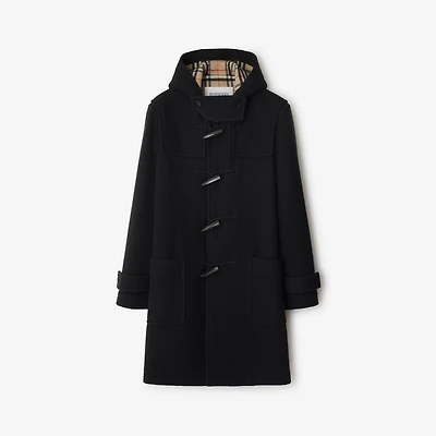 Wool Duffle Coat in Black - Men | Burberry® Official