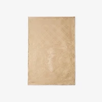 Floral Crest Silk Scarf in Sand beige | Burberry® Official
