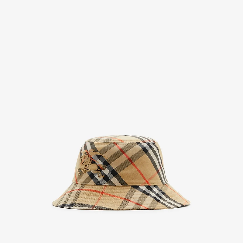 Check EKD Bucket Hat in Sand - Men | Burberry® Official