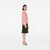 Check Silk Wrap Skirt in Oil - Women | Burberry® Official