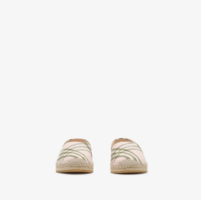 Check Mews Espadrilles​ in Mallow pink - Women | Burberry® Official