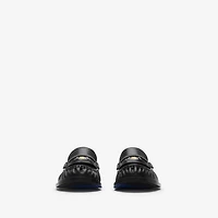 Leather Cadet Loafers in Black - Women | Burberry® Official