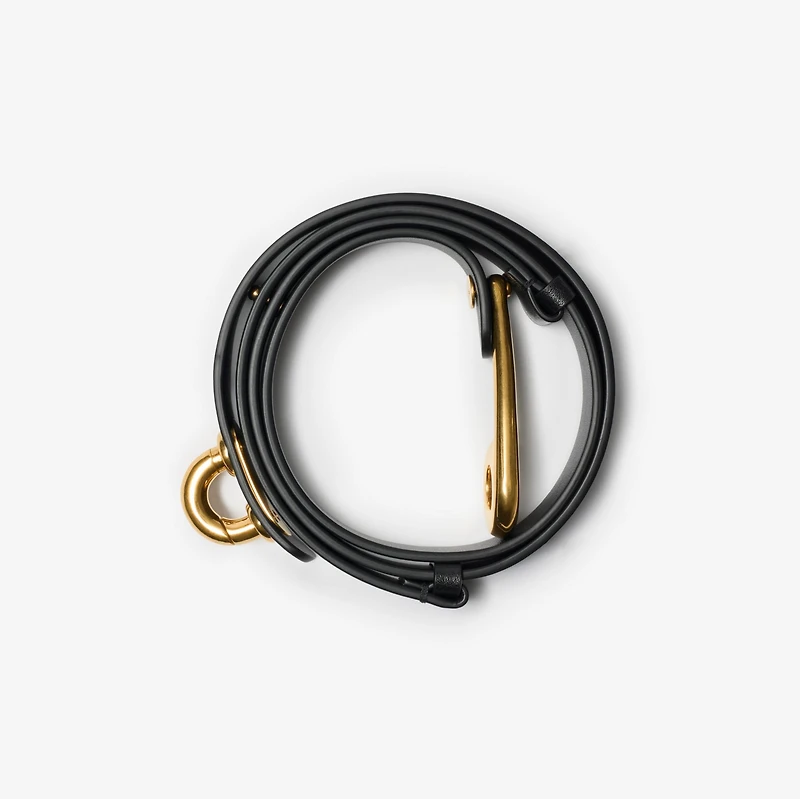 Thin Leather Bridle Belt in Black - Women | Burberry® Official
