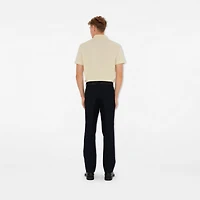 Cotton Polo Shirt in Tundra - Men | Burberry® Official