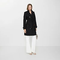 Mid-length Paisley Lace Foxfield Trench Coat in Black - Women | Burberry® Official