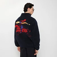 EKD Wool Cashmere Blend Fleece in Navy - Men | Burberry® Official