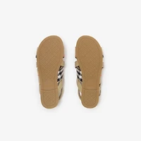Check Sandals in Sand beige - Children | Burberry® Official