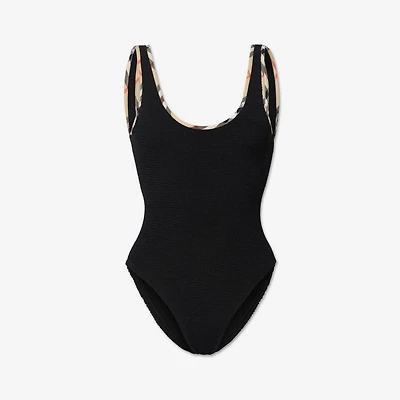 Faye Swimsuit in Black - Women, Nylon | Burberry® Official