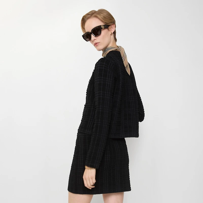 Wool Blend Jacket in Black - Women | Burberry® Official