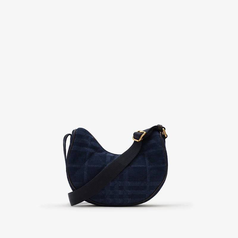Horseshoe Crossbody Bag​ in Blue - Women, Cotton | Burberry® Official