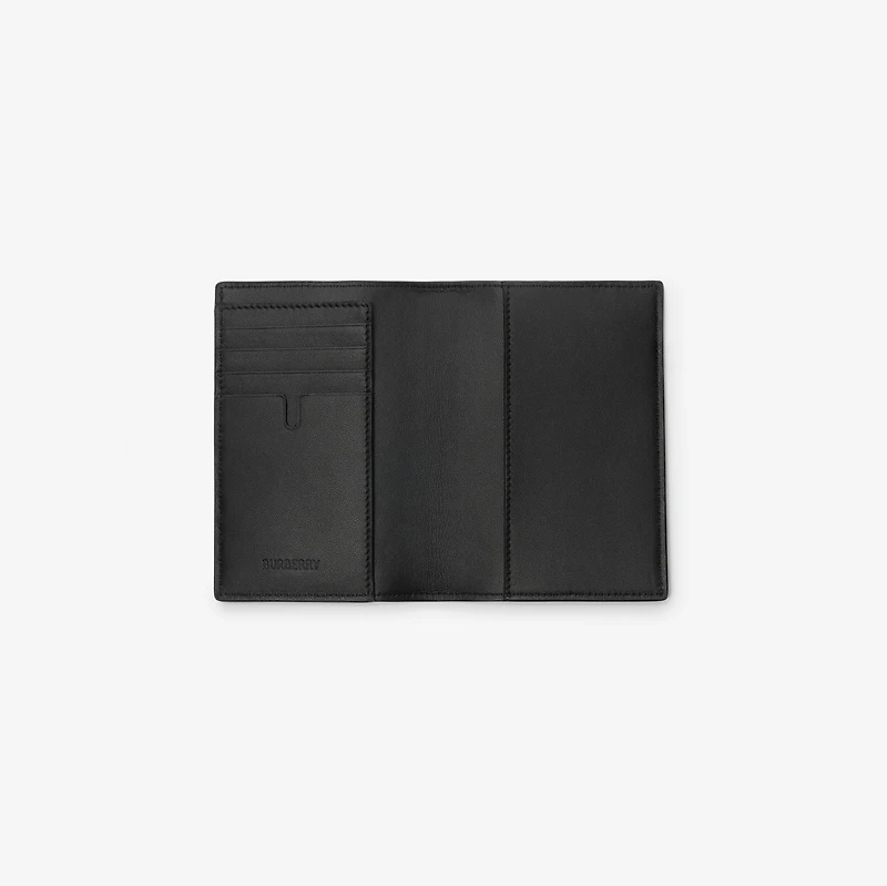 City Check Passport Holder in Navy - Men, Technical, Cotton | Burberry® Official