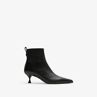 Leather Cameo Ankle Boots​ in Black - Women | Burberry® Official