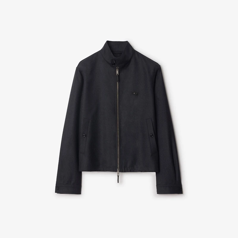 Wool Harrington Jacket in Brisk grey - Men | Burberry® Official