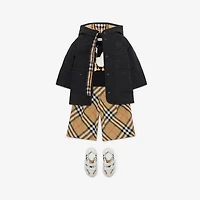 Quilted Nylon Hooded Coat in Black | Burberry® Official