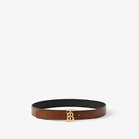 Leather Reversible TB Belt in Black/tan/light gold - Men | Burberry® Official
