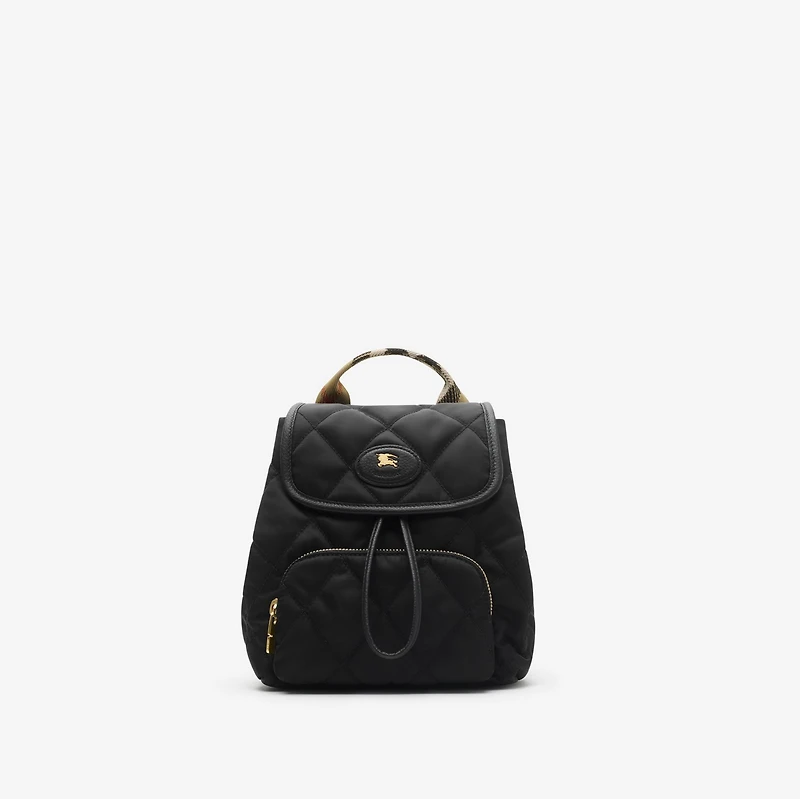 Mini Horseshoe Backpack in Black - Women | Burberry® Official