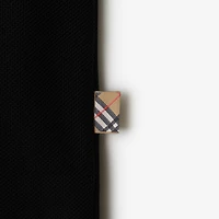 B Heart Cotton Polo Shirt in Black - Men | Burberry® Official