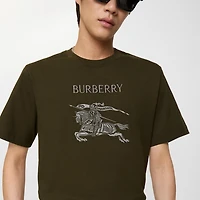 EKD Cotton T-shirt in Marsh green - Men | Burberry® Official