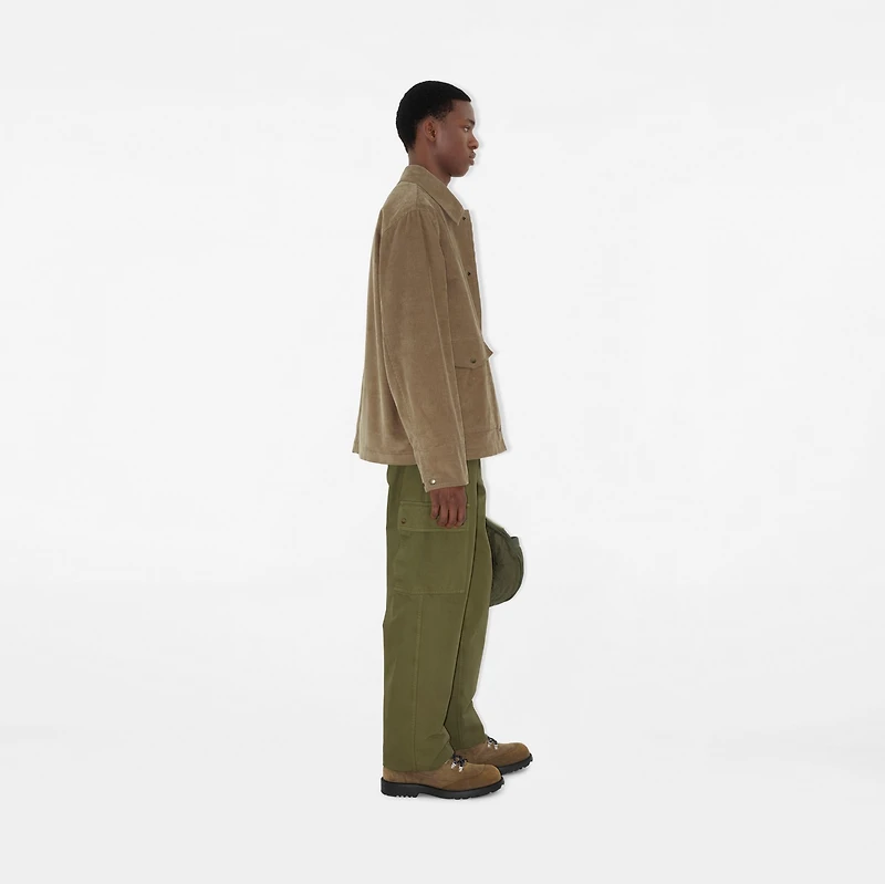 Corduroy Jacket in Puddle beige - Men | Burberry® Official