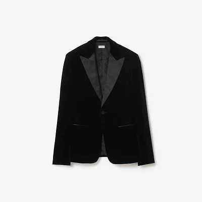 Velvet Tuxedo Jacket in Black - Men | Burberry® Official