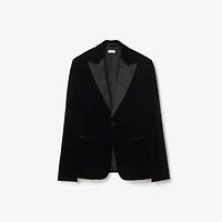 Velvet Tuxedo Jacket in Black - Men | Burberry® Official