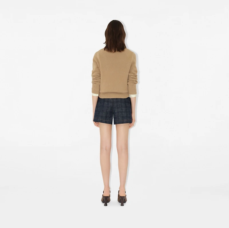 EKD Wool Cashmere Sweater in Flax - Women | Burberry® Official