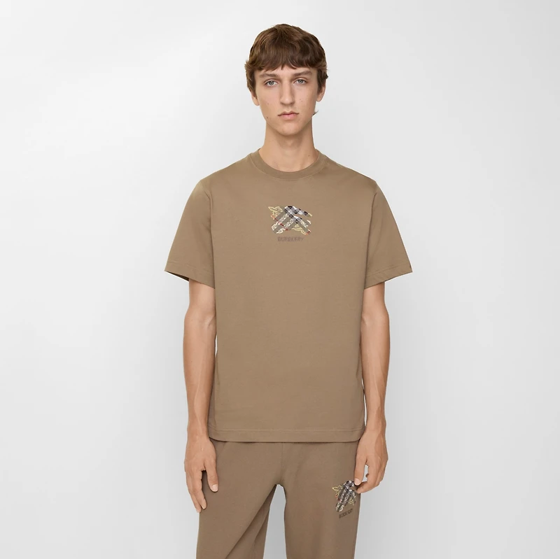 EKD Check Cotton T-shirt - Men | Burberry® Official