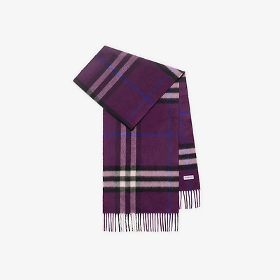 Check Cashmere Scarf in Pansy | Burberry® Official