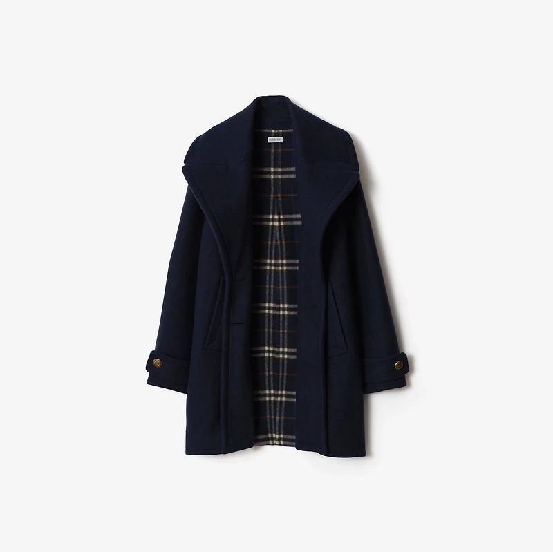 Wool Coat in Pilot blue - Women | Burberry® Official