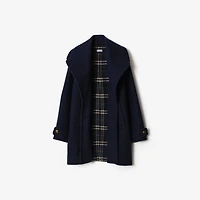 Wool Coat in Pilot blue - Women | Burberry® Official