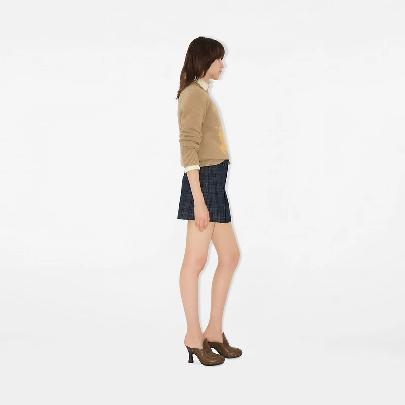 EKD Wool Cashmere Sweater in Flax - Women | Burberry® Official