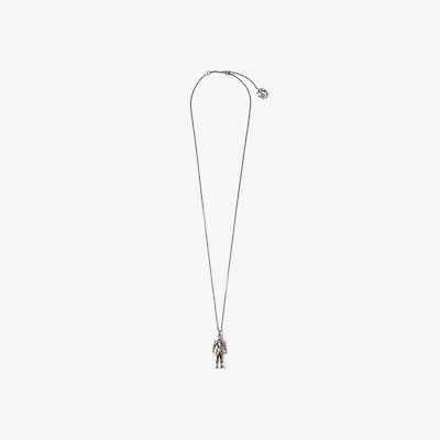 Knight Charm Necklace in Silver - Women | Burberry® Official
