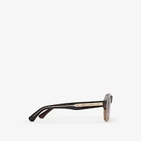 Classic Pilot Sunglasses in Beige - Men | Burberry® Official