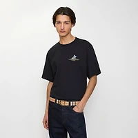 Reversible Check Pin Belt​ in Peat brown/sand beige - Men | Burberry® Official