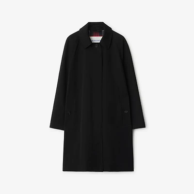 Mid-length Gabardine Camden Car Coat in Black - Women | Burberry® Official