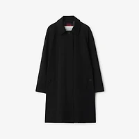 Mid-length Gabardine Camden Car Coat in Black - Women | Burberry® Official