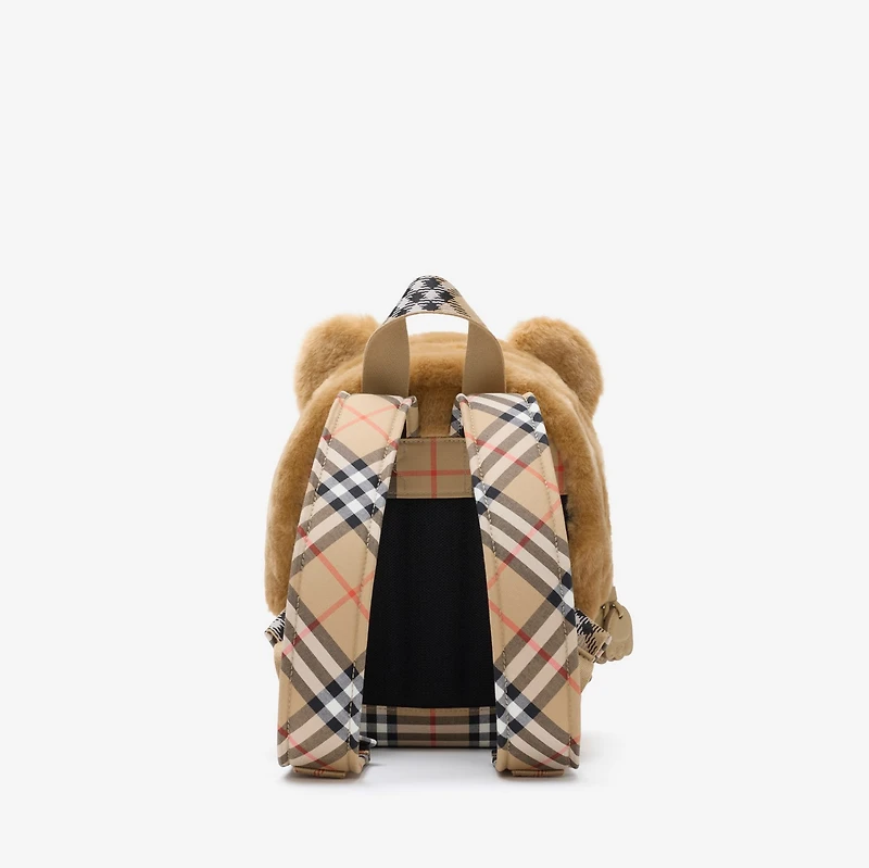 Faux Fur Teddy Backpack in Honey - Children | Burberry® Official