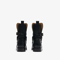 Leather Ledger Jodphur Boots​​ in Black - Men | Burberry® Official
