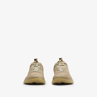 Leather Matrix Sneakers in Stock - Men | Burberry® Official