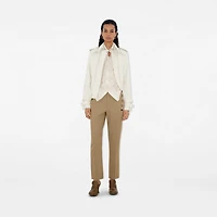 Wool Tailored Trousers in Puddle - Women | Burberry® Official